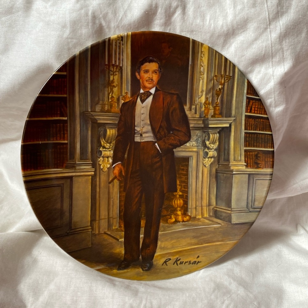 Vintage Rhett Gone With the Wind Collectors Plate, EM Knowles